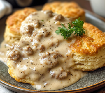 Quick and Easy Drop Biscuits and Sausage Gravy Recipe 10 inesboulila A plate of warm golden brown drop biscuits with a c 7bb2a85c 3964 446b bcc4 e55dea0ffa3d