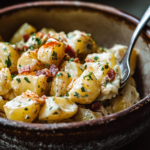 The Ultimate Potato Salad Upgrade 5 inesboulila A rustic ceramic bowl filled with The Ultimate Pota 632414c1 f29f 4628 bc19 b347c89d64f0