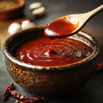 Easy Red Enchilada Sauce 3 inesboulila A rustic ceramic bowl filled with smooth deep red e 090acb0b 2560 41a2 97e7 f5c04c4dfab7