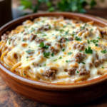 TikTok Spaghetti: The Viral Baked Spaghetti Recipe 3 inesboulila A rustic ceramic dish filled with baked TikTok spag 3ac37373 4a2e 4f47 a9a0 0b819f8ba98e