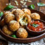Cheesy Parmesan Mozzarella Bites – Crispy, Gooey & Irresistible 3 inesboulila A rustic ceramic plate piled high with golden crisp 922022f8 28f9 4998 bb91 93277daac926