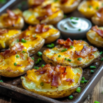 Smashed Red Potatoes Recipe 5 inesboulila A rustic serving platter filled with golden crispy 6a6f2c39 36d8 47c6 8d89 b540fa0a2a7c