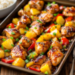 Effortless Hawaiian Chicken Sheet Pan Recipe for Quick Weeknight 5 inesboulila A sheet pan filled with vibrant Hawaiian Chicken fe aaf4998f 6556 4c74 916a 8f3d2e16c73a