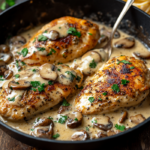 Effortless Mushroom Asiago Chicken Recipe for a Quick & Delicious Meal 5 inesboulila A skillet filled with creamy Mushroom Asiago Chicke e288a80f b2a5 4ee3 b548 86afce785da9