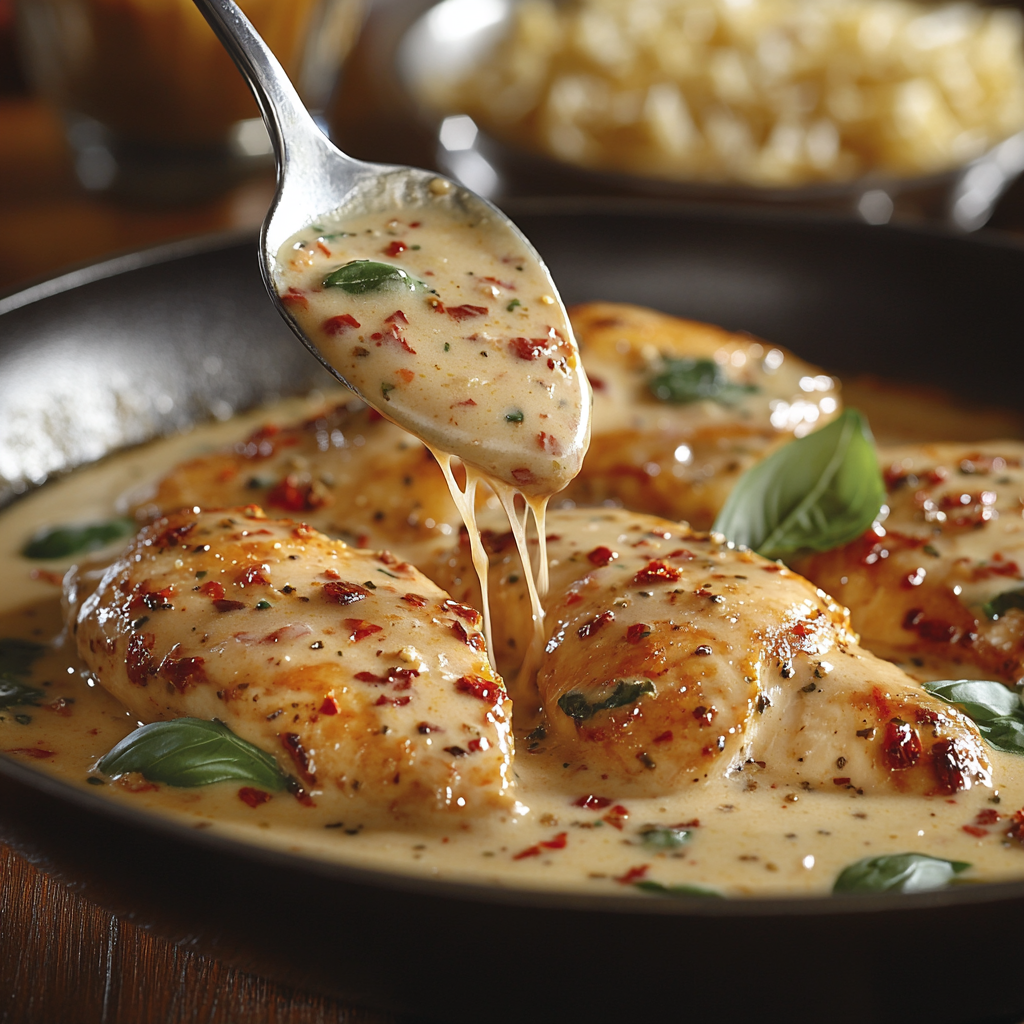 Effortless Cooking with Easy Creamy Marry Me Chicken Recipe 3 inesboulila A skillet filled with rich creamy Marry Me Chicken aa602cb9 c4d8 4b43 a2f0 2b8494f009e6