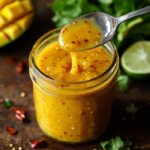 Sweet and Spicy Mango Salad Dressing 5 inesboulila A small glass jar of Sweet and Spicy Mango Salad Dr 2270d8ef 88f1 498c 90ee f34464d7d803
