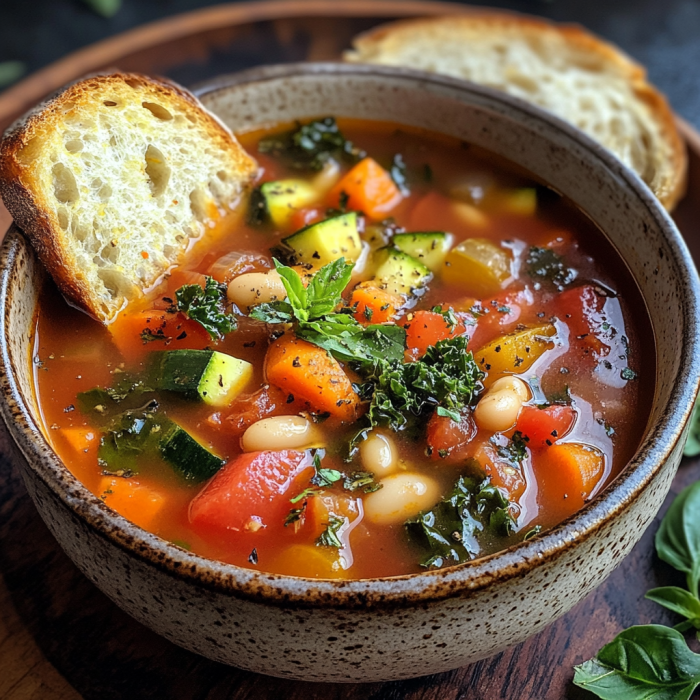 Healthy Tuscan Vegetable Soup 3 inesboulila A steaming bowl of healthy Tuscan vegetable soup fi 437d5e01 8d14 49cd a1ae ec9c098890d2