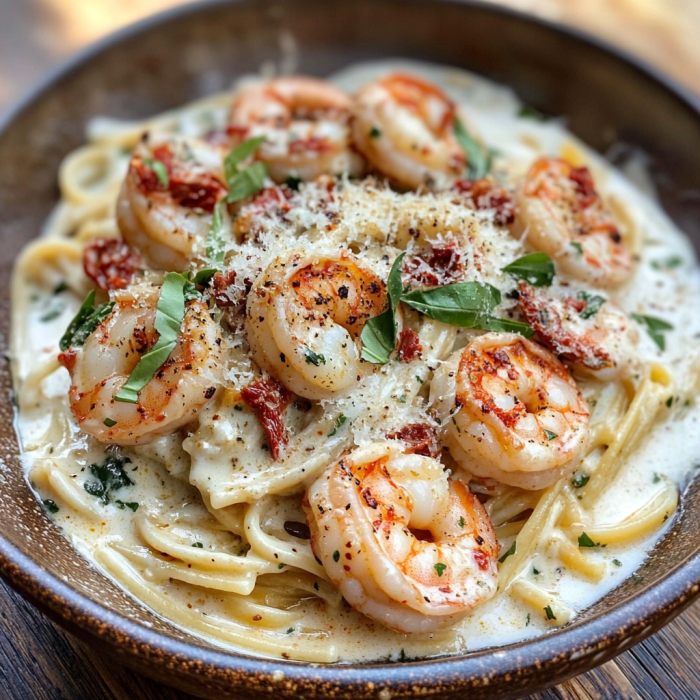 Creamy Marry Me Shrimp Pasta 3 inesboulila A steaming plate of Creamy Marry Me Shrimp Pasta se b4e23dbc 56f2 4d00 8b32 3c37797e9fe7