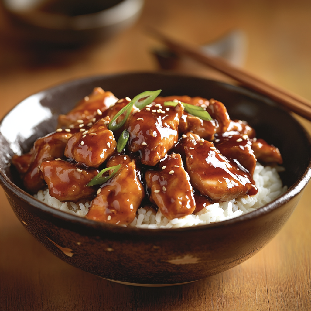 Easy Teriyaki Chicken Recipe 3 inesboulila A steaming plate of Easy Teriyaki Chicken served in e0a3c4f4 e862 4805 9f69 99c79c421943