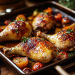 Baked Chicken Leg Quarters: Crispy, Tender, and Full of Flavor! 5 inesboulila A tray of perfectly baked chicken leg quarters gold 9fcbce46 4988 4afe b609 51fcb1acf525