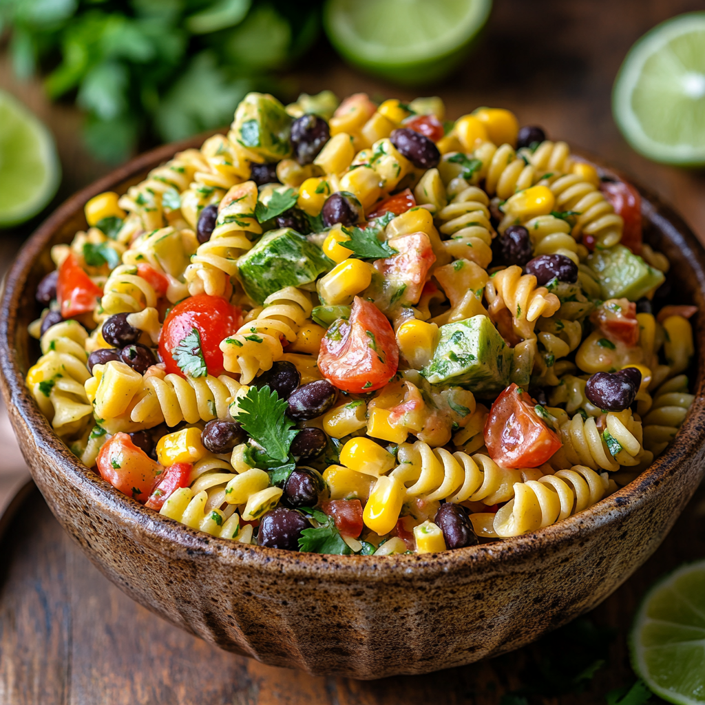 Mexican Pasta Salad: A Zesty, Flavorful Side Dish Everyone Will Love! 3 inesboulila A vibrant bowl of Mexican Pasta Salad featuring spi ffb5ef08 a5e2 4ab2 9bec 9dea9cb8ba0a