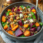 Roasted Beet, Quinoa, and Carrot Salad: Fresh, Nutritious, and Delicious 5 inesboulila A vibrant bowl of roasted beet quinoa and carrot sa c8b356c3 f626 4054 8a20 7369f0eeb741