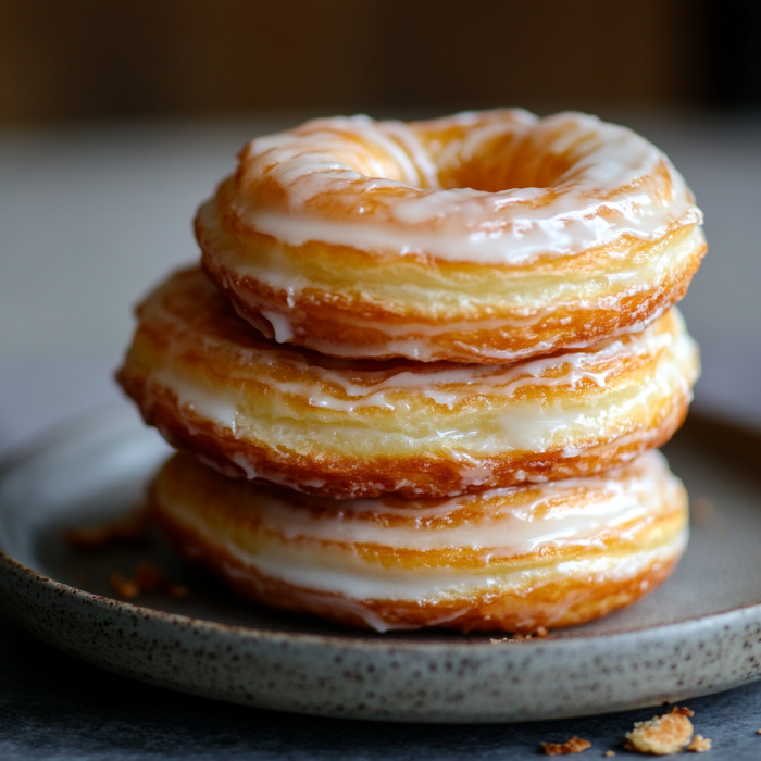 Homemade Cronuts: The Perfect Croissant-Donut Hybrid! 3 inesboulila Golden brown homemade cronuts with delicate flaky l 523afa00 711e 47e2 91d9 9e9b11f3081c