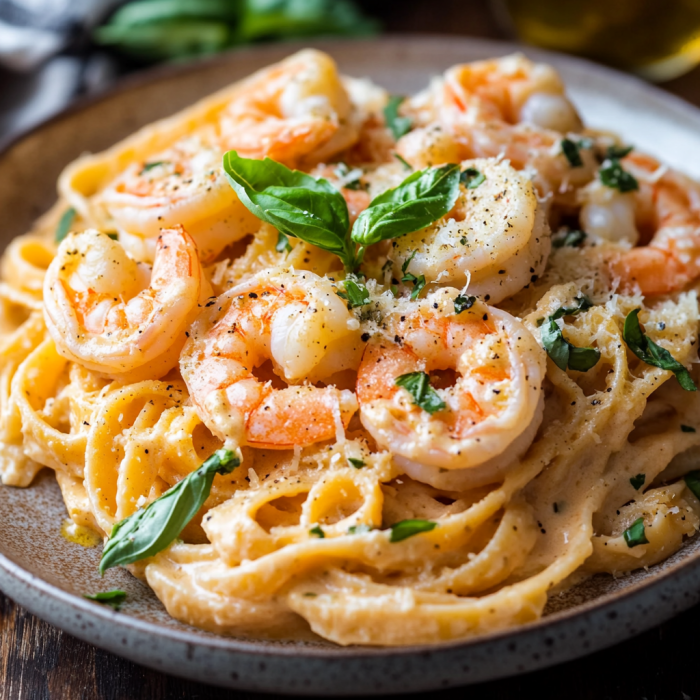 Creamy Marry Me Shrimp Pasta Recipe with Minimal Ingredients 3 inesboulila Plate of Marry Me shrimp pasta featuring tender shr dbf2e125 8fe7 4a1b 8569 c5dd38ac52f1