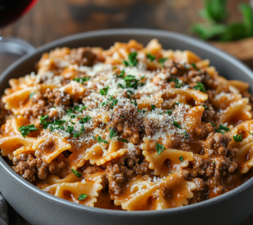 inesboulila A modern dining scene showcasing cheesy beef and bo ff9d527e efcd 494c 80a2 a748f34bd793