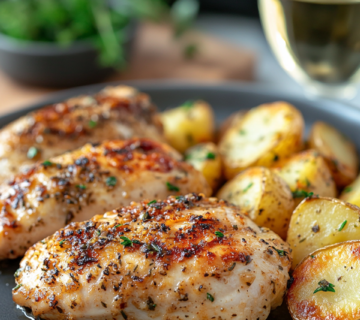 inesboulila A modern kitchen scene featuring a one pan dinner o d38a5d25 b0a3 45fa a6bf 90dad07c99f0