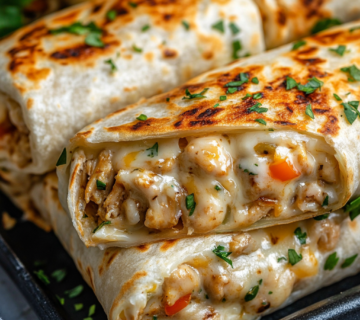 meeed7701 Cheesy Garlic Chicken Wraps mouthwatering view showin 79b55a72 5c33 48ae 97fd 8ead048d6d2a