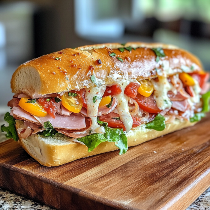 inesboulila A hearty chopped Italian sandwich served on a rusti 337e2119 45e1 4ecd b536 95f9b8816a63