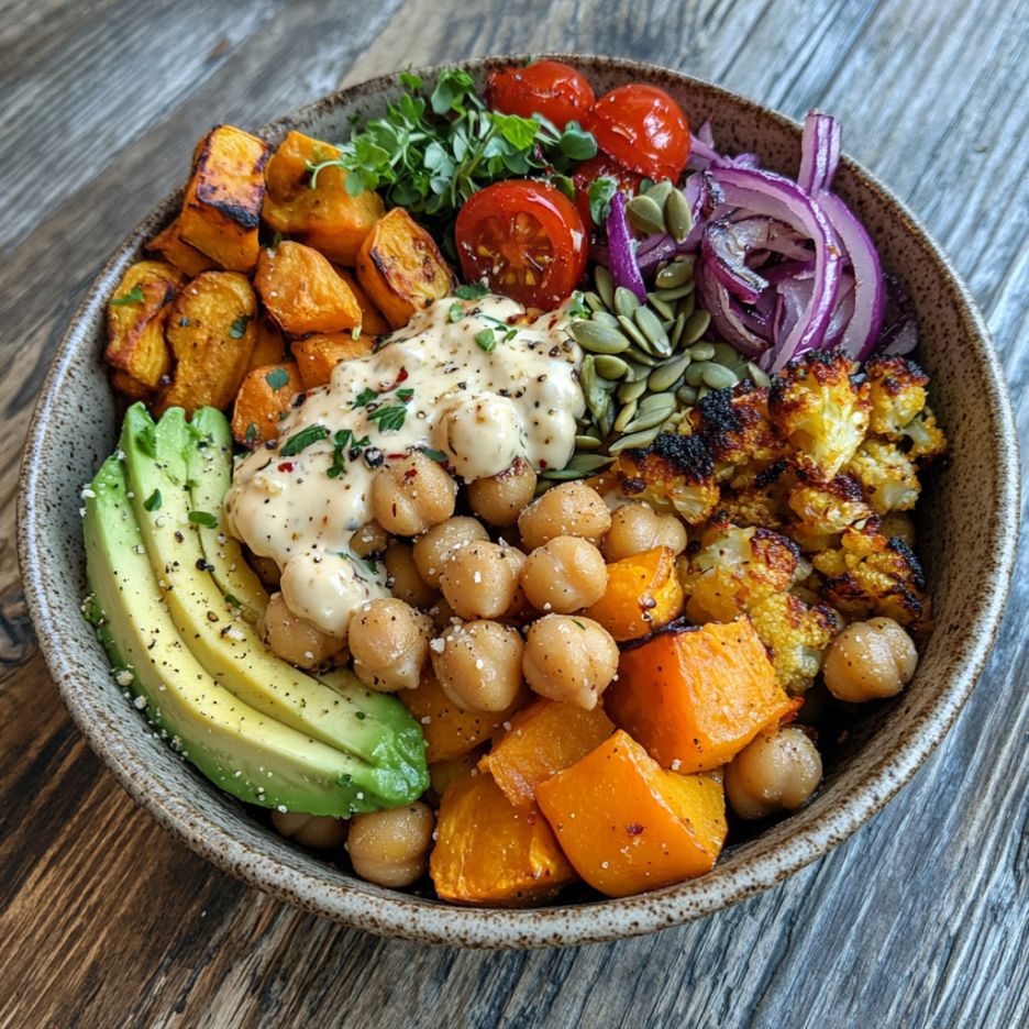 inesboulila A vibrant roasted veggie and crispy chickpea nouris b892fb24 109d 47b3 b9cc 6473625701d1