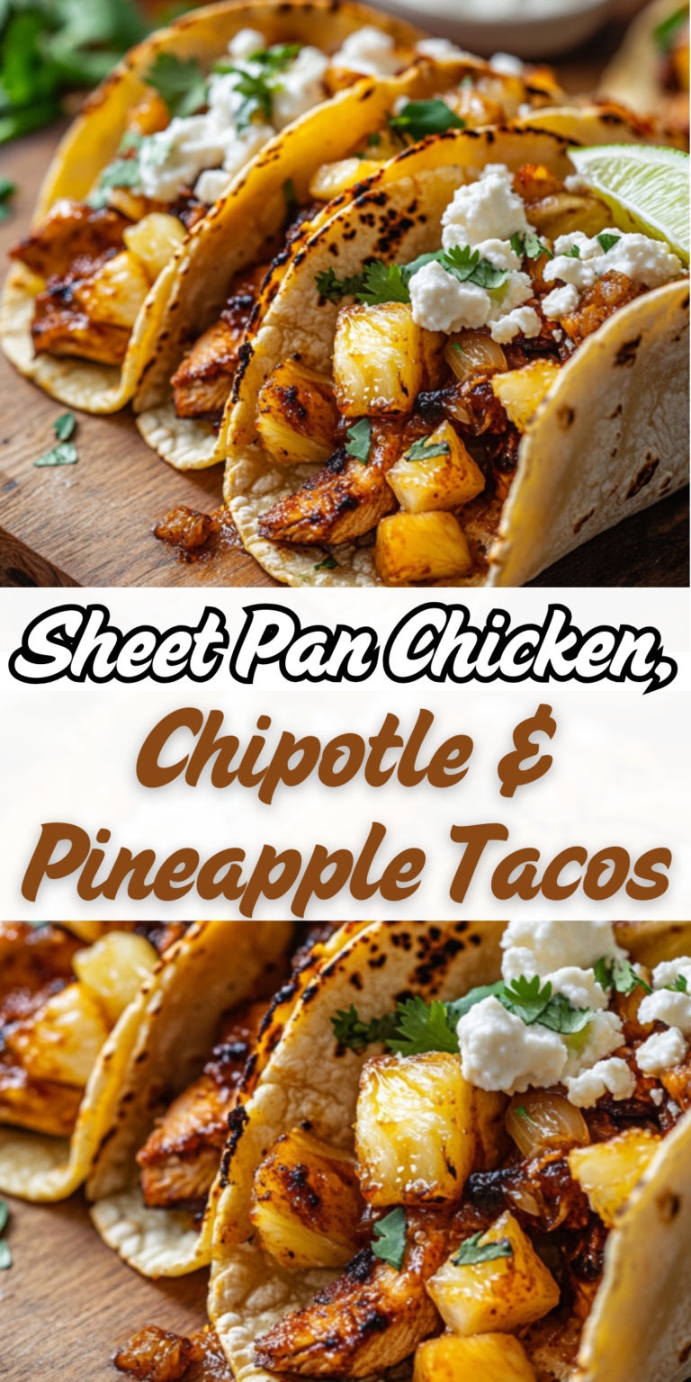 Sheet Pan Chicken, Chipotle & Pineapple Tacos – A Sweet and Spicy ...