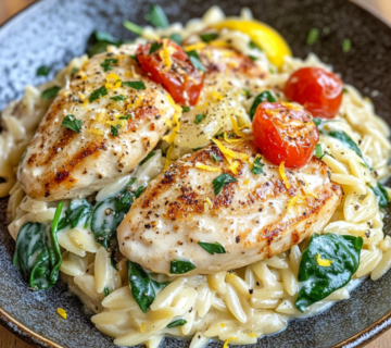 inesboulila A beautifully plated dish of creamy lemon chicken o 1a2ba526 7409 43a3 b5bb 11913fc3f411