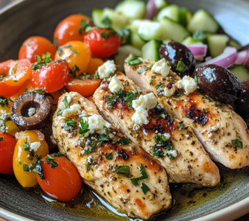 inesboulila A beautifully plated dish of zesty Greek chicken fe 712f1640 089b 4da7 9e2b a698fc648754