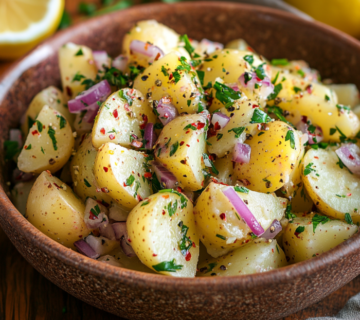inesboulila A bowl of authentic Turkish potato salad featuring c572997d 758b 4e6a a867 ef6855da00b7