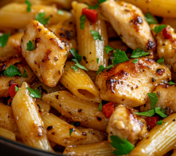 inesboulila A close up of honey pepper chicken pasta featuring 6cdc76ec 28c0 446b b618 a8050eefe122