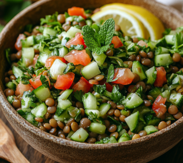 inesboulila A fresh and vibrant bowl of Green Lentil Tabbouleh f8ec611f 7282 4224 ab3f 0e1610baac62