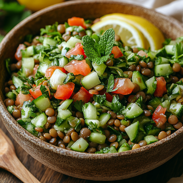 inesboulila A fresh and vibrant bowl of Green Lentil Tabbouleh f8ec611f 7282 4224 ab3f 0e1610baac62
