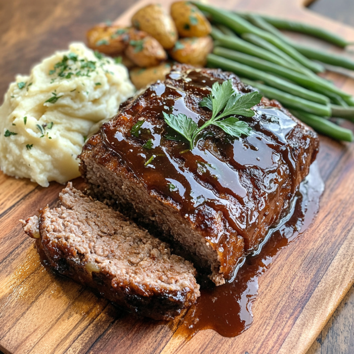 inesboulila A freshly baked balsamic glazed meatloaf sliced to ae6637f4 80cf 4a76 93f7 caf203aa5be0