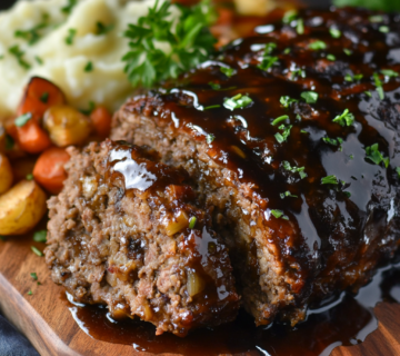 inesboulila A freshly baked balsamic meatloaf sliced to reveal 2392674f e8e1 4197 ad72 5e5a49c69c93