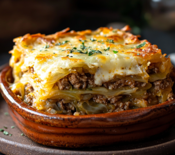 inesboulila A hearty serving of Cabbage Beef Bake featuring lay 44f8018c ebd3 4fef a984 d3530b83b4cc