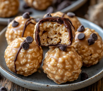 inesboulila A plate of Quick and Easy Rice Krispie Peanut Butte 120143ba 9d0e 4c4f beea 7ac87a951938