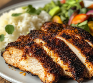 inesboulila A plate of perfectly blackened chicken with a crisp b017b746 112a 4744 8275 41afbff00c7d