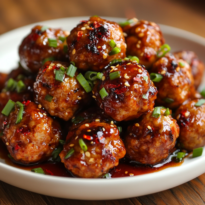 inesboulila A plate of spicy and sweet firecracker chicken meat eb1010c9 7492 4168 8851 d85c8b004aca