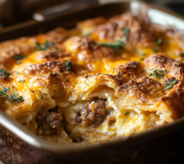 inesboulila A rustic ceramic baking dish filled with a golden b f42d9a7b 3a13 4ed4 acc8 3f5d6037a02e