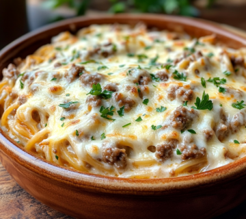 inesboulila A rustic ceramic dish filled with baked TikTok spag 3ac37373 4a2e 4f47 a9a0 0b819f8ba98e