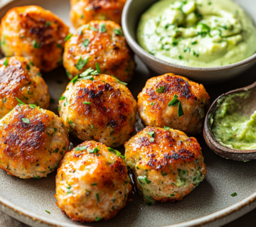 inesboulila A rustic plate of Baked Salmon Meatballs golden bro c4e13cf0 b48d 4945 8cba fc354ff79c73