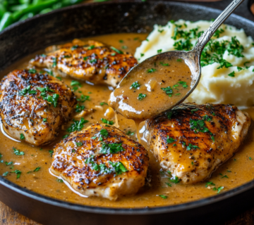 inesboulila A rustic skillet filled with tender golden browned b022c93f 5a0b 4088 ad34 dded738ea15d