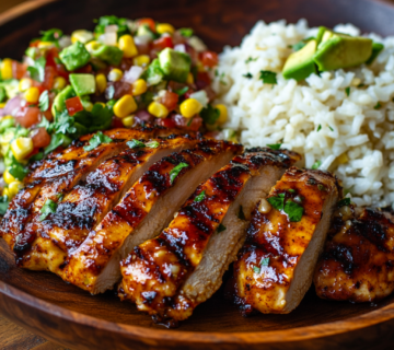 inesboulila A rustic wooden plate with perfectly grilled honey c2626537 3659 4707 a596 38992ad1cf12