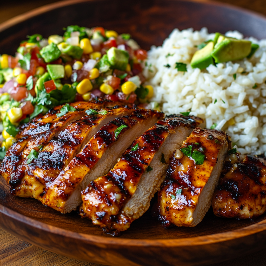 inesboulila A rustic wooden plate with perfectly grilled honey c2626537 3659 4707 a596 38992ad1cf12