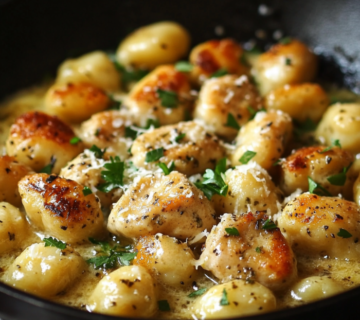 inesboulila A skillet filled with garlic chicken gnocchi featur 7f6d4424 a213 4504 a073 92d16dd1d69e