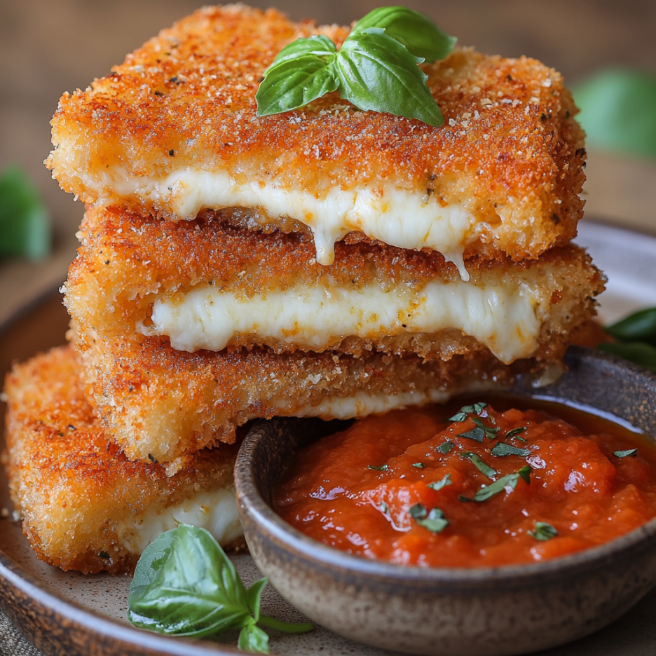 inesboulila A stack of golden crispy Mozzarella en Carrozza san b7871ce5 f006 4ba2 b86d 1ec5f2241593