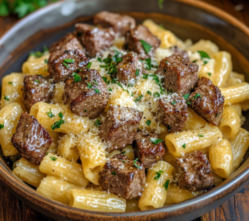 inesboulila A steaming plate of Garlic Butter Steak Bites with 63ba6a1f dd92 4bf4 9da1 6888dbea86b1