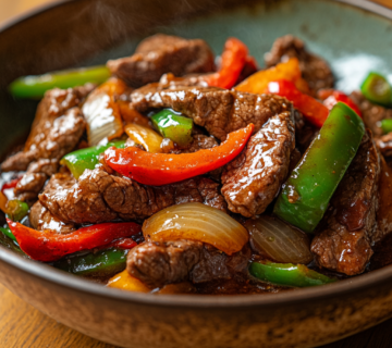 inesboulila A steaming plate of Pepper Steak with Bell Peppers edbb01da b9c9 4164 8fb5 f753099734b3
