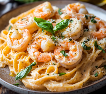 inesboulila Plate of Marry Me shrimp pasta featuring tender shr dbf2e125 8fe7 4a1b 8569 c5dd38ac52f1